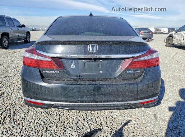 JHMCR6F37HC018382 2017 HONDA ACCORD Black Rear view