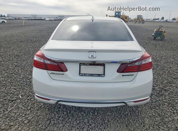 JHMCR6F38HC003681 2017 HONDA ACCORD White უკანა ხედი