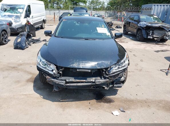 JHMCR6F3XHC011801 2017 HONDA ACCORD Black Front view