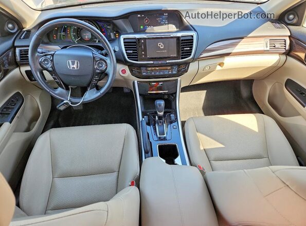 JHMCR6F51HC030187 2017 HONDA ACCORD Silver Widok deski rozdzielczej