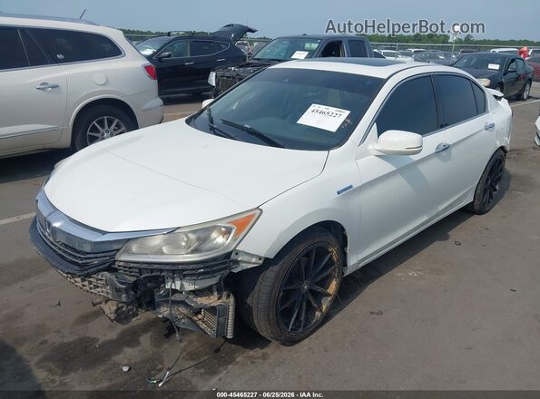 JHMCR6F52HC020462 2017 HONDA ACCORD Белый Передняя левая четверть