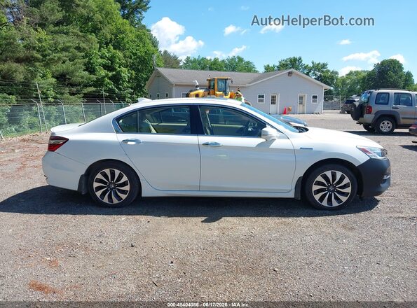 JHMCR6F70HC013043 2017 HONDA ACCORD HYBRID White უკანა სალონის ხედი