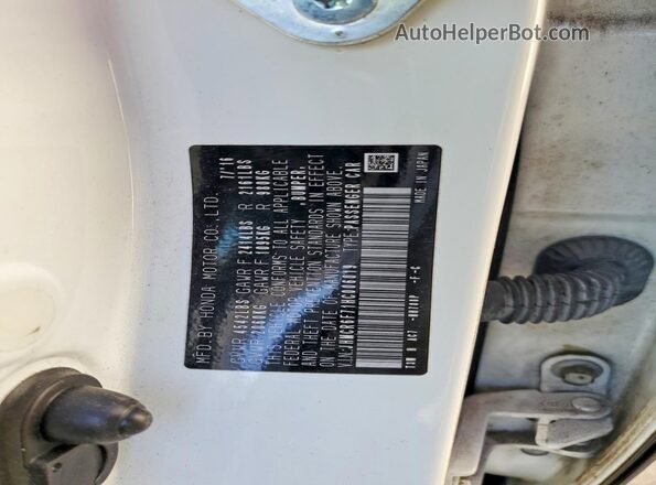 JHMCR6F71HC006019 2017 HONDA ACCORD White Engine compartment view