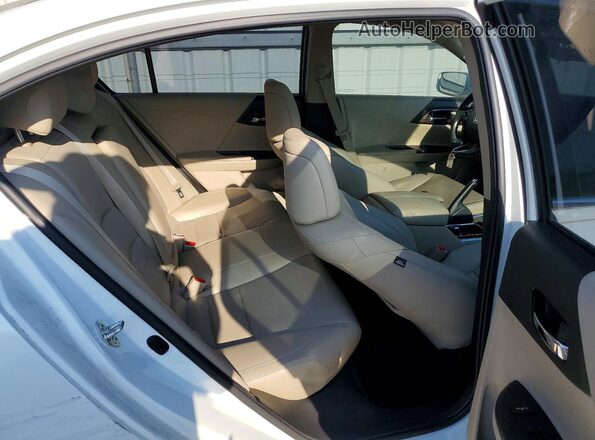 JHMCR6F71HC006019 2017 HONDA ACCORD White Rear seats view