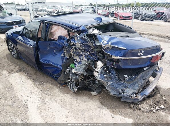 JHMCR6F74HC013885 2017 HONDA ACCORD Blue Вид спереду