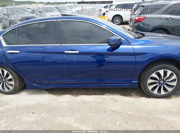 JHMCR6F74HC013885 2017 HONDA ACCORD Blue Вид задньої частини салону