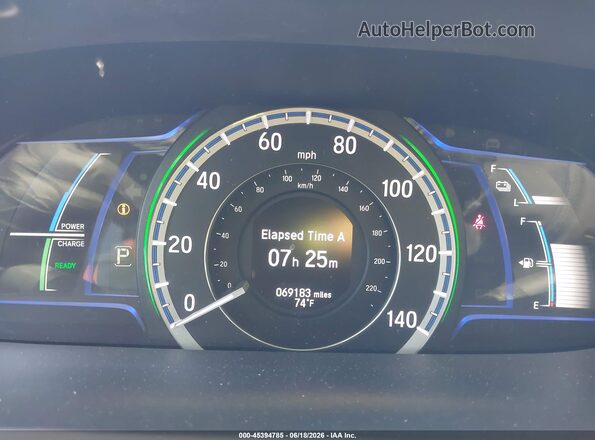 JHMCR6F75HC016679 2017 HONDA ACCORD HYBRID Silver უკანა სავარძლების ხედი