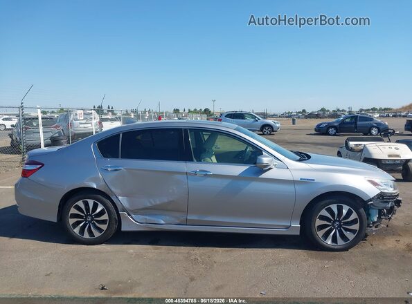 JHMCR6F75HC016679 2017 HONDA ACCORD HYBRID Silver უკანა სალონის ხედი