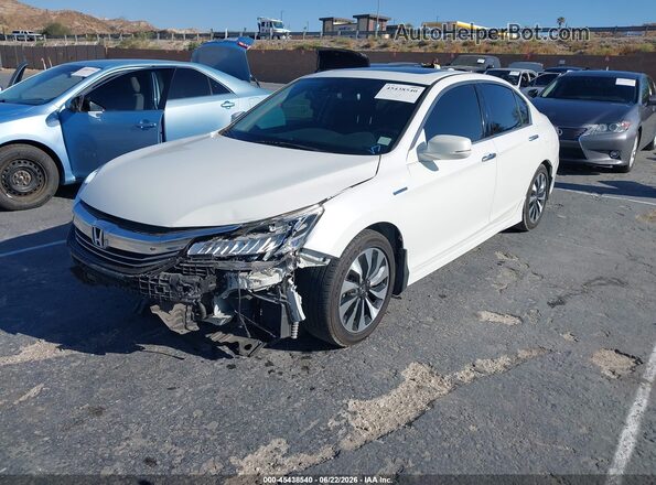 JHMCR6F78HC015266 2017 HONDA ACCORD White Առջևի ձախ երեք քառորդ տեսարան