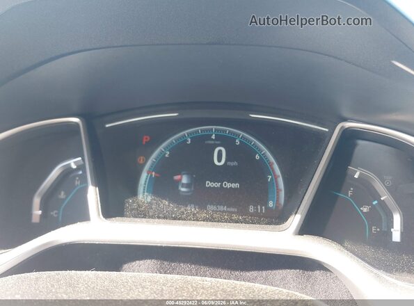 JHMFC1F31KX001319 2019 HONDA CIVIC Gray Vista de los asientos traseros