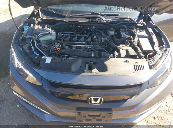 JHMFC1F31KX001319 2019 HONDA CIVIC Gray Vista trasera