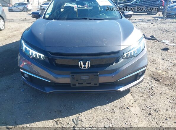 JHMFC1F31KX001319 2019 HONDA CIVIC Gray Vista del cuadro de instrumentos