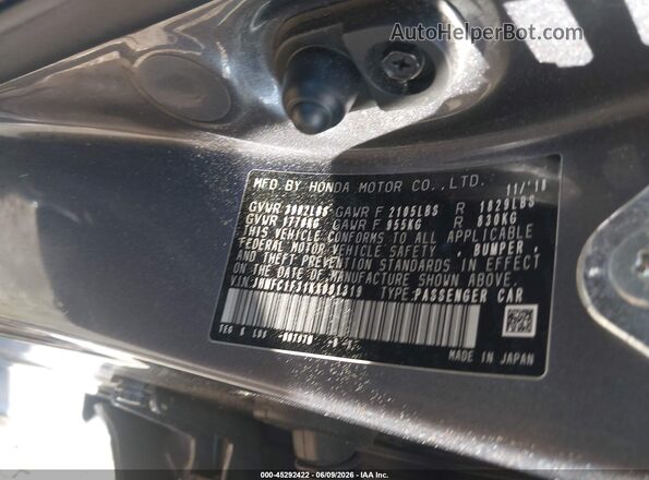 JHMFC1F31KX001319 2019 HONDA CIVIC Gray Vista del compartimento del motor