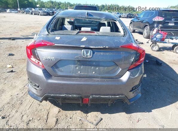 JHMFC1F31KX001319 2019 HONDA CIVIC Gray 