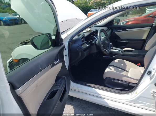 JHMFC1F32JX001053 2018 HONDA CIVIC White წინა სალონის ხედი