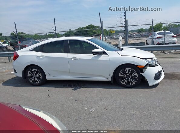 JHMFC1F32JX001053 2018 HONDA CIVIC White უკანა სალონის ხედი