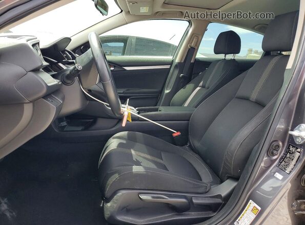 JHMFC1F32JX009590 2018 HONDA CIVIC Gray Widok wnętrza z przodu
