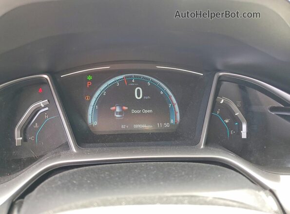 JHMFC1F32JX009590 2018 HONDA CIVIC Gray Widok zestawu wskaźników