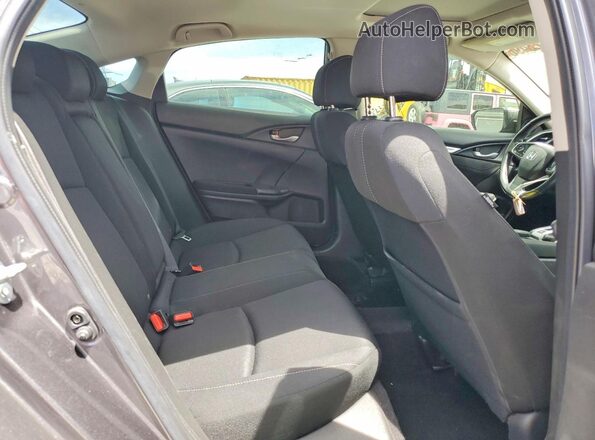 JHMFC1F32JX009590 2018 HONDA CIVIC Gray Widok tylnych siedzeń