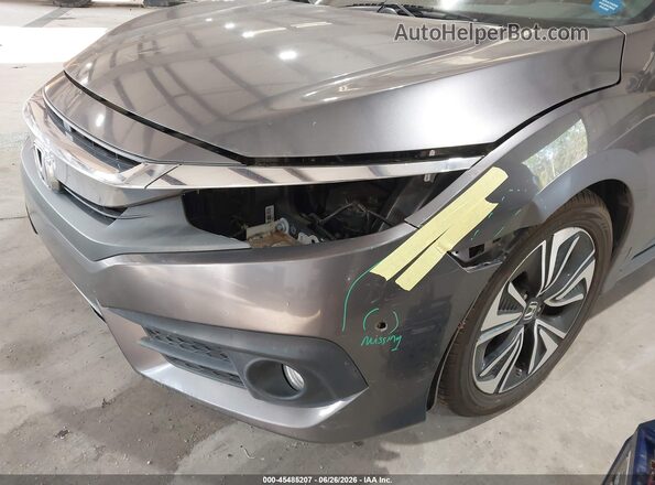 JHMFC1F32JX036739 2018 HONDA CIVIC Gray Widok z przodu