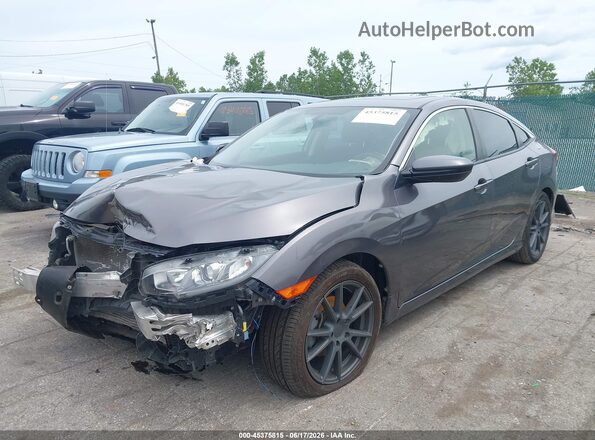 JHMFC1F32JX037261 2018 HONDA CIVIC Gray Front left