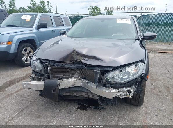 JHMFC1F32JX037261 2018 HONDA CIVIC Gray Rear interior view