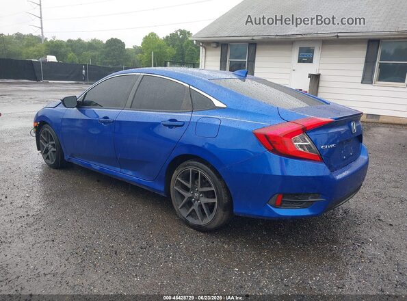 JHMFC1F33JX008142 2018 HONDA CIVIC Blue Задня ліва чверть
