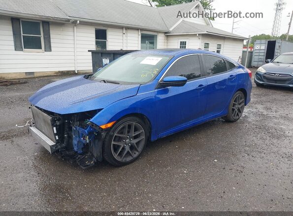 JHMFC1F33JX008142 2018 HONDA CIVIC Blue Передня ліва чверть