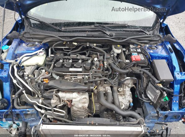 JHMFC1F33JX008142 2018 HONDA CIVIC Blue Вид ззаду
