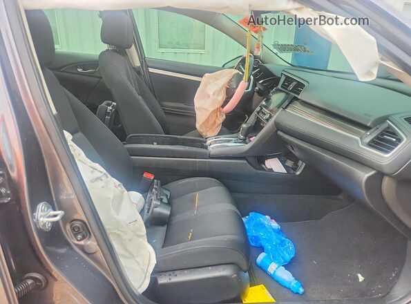 JHMFC1F33KX005016 2019 HONDA CIVIC Charcoal Вид салону спереду