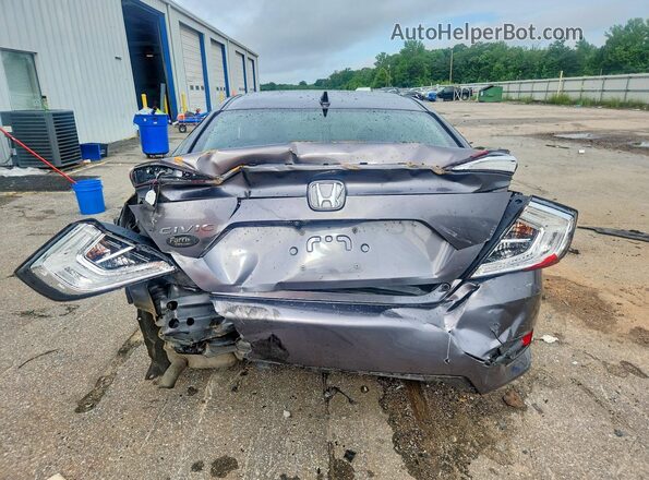 JHMFC1F33KX005016 2019 HONDA CIVIC Charcoal Вид ззаду