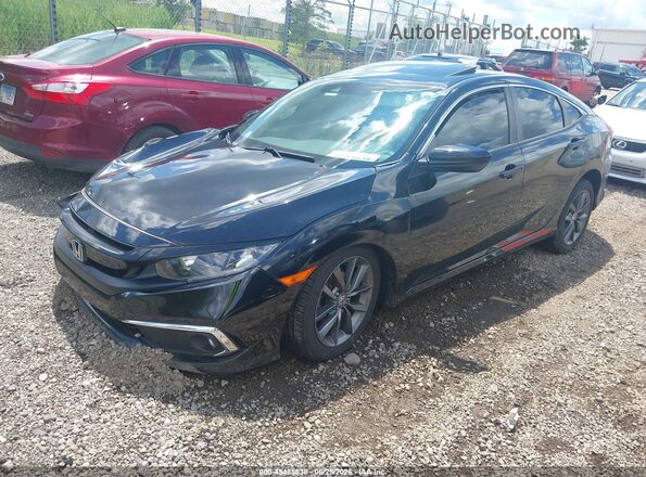 JHMFC1F34KX001685 2019 HONDA CIVIC Black Front left