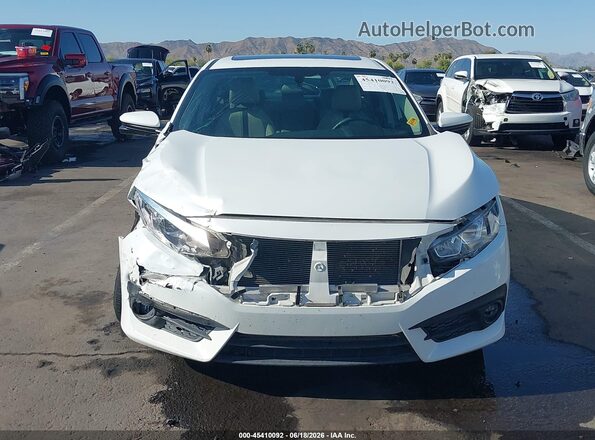 JHMFC1F35JX009826 2018 HONDA CIVIC White Vista del cuadro de instrumentos