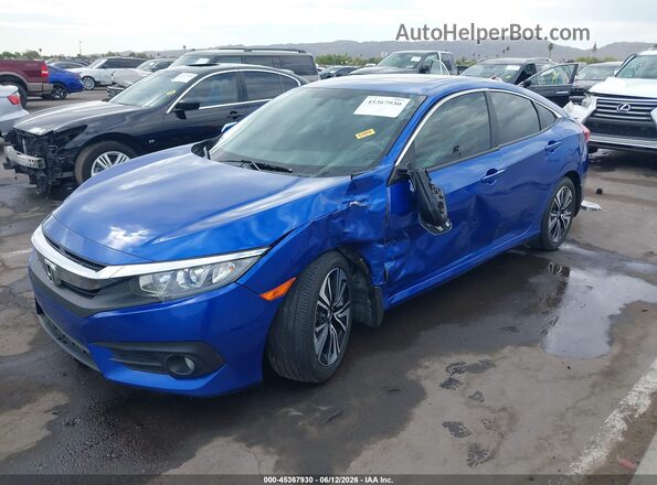 JHMFC1F35JX035360 2018 HONDA CIVIC Blue Przód lewy