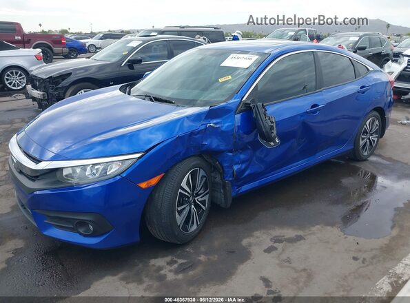 JHMFC1F35JX035360 2018 HONDA CIVIC Blue Widok z przodu