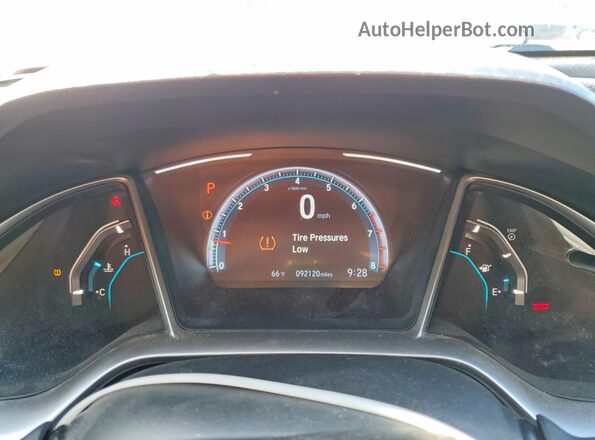 JHMFC1F35JX041868 2018 HONDA CIVIC Gray Instrument cluster view