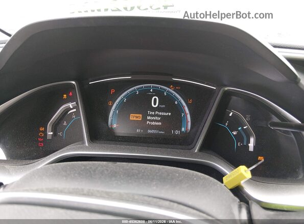 JHMFC1F36KX012168 2019 HONDA CIVIC White Հետևի նստատեղերի տեսք