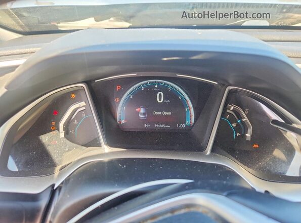 JHMFC1F37JX012663 2018 HONDA CIVIC Gray Widok zestawu wskaźników