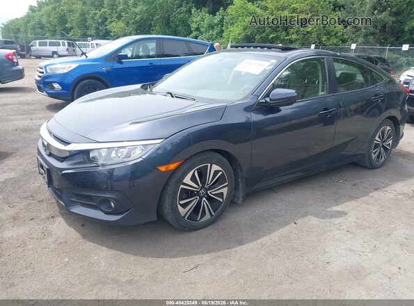JHMFC1F37JX016597 2018 HONDA CIVIC Dark Blue Front left