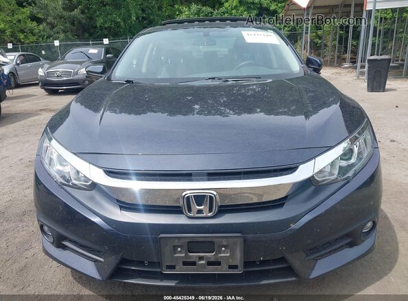 JHMFC1F37JX016597 2018 HONDA CIVIC Dark Blue Instrument cluster view
