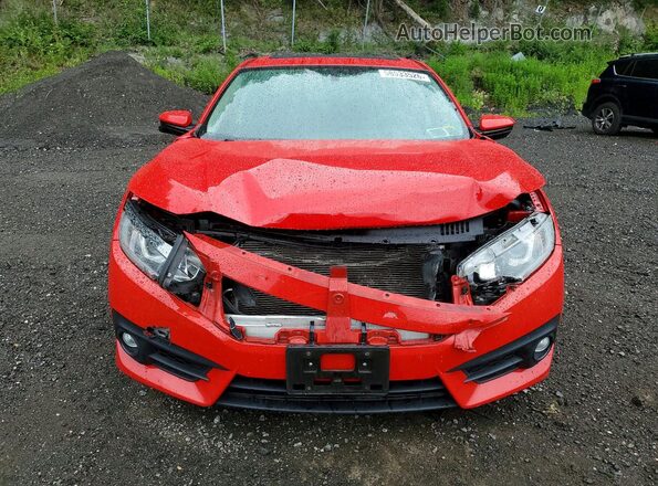 JHMFC1F38JX021985 2018 HONDA CIVIC Red Front view