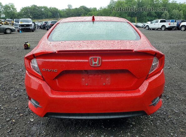 JHMFC1F38JX021985 2018 HONDA CIVIC Red Rear view