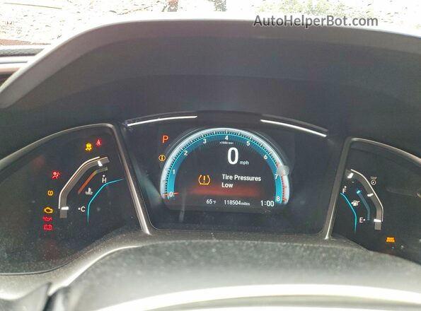 JHMFC1F38JX021985 2018 HONDA CIVIC Red Instrument cluster view