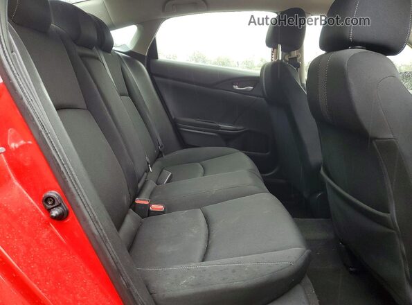 JHMFC1F38JX021985 2018 HONDA CIVIC Red Rear seats view