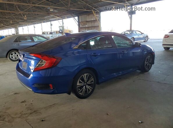 JHMFC1F38JX035353 2018 HONDA CIVIC Синий Задняя правая четверть