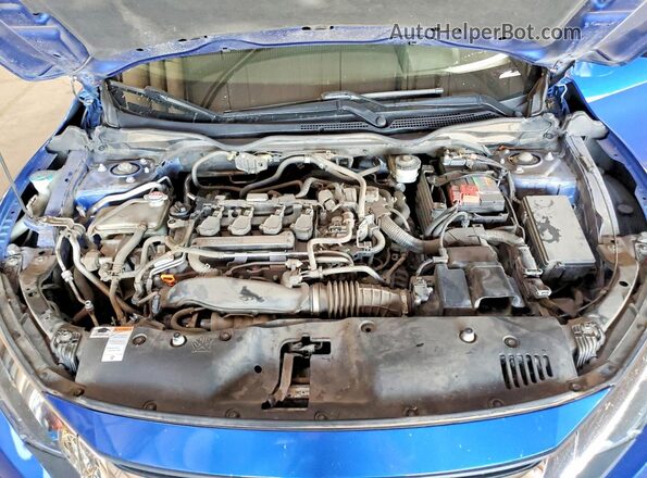 JHMFC1F38JX035353 2018 HONDA CIVIC Синий Вид задней части салона