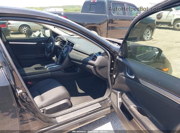 JHMFC1F38KX003391 2019 HONDA CIVIC Black Вид салону спереду