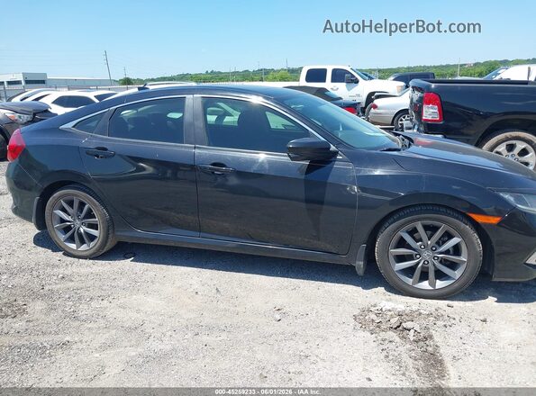 JHMFC1F38KX003391 2019 HONDA CIVIC Black Вид задньої частини салону