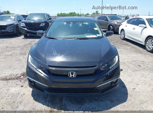 JHMFC1F38KX003391 2019 HONDA CIVIC Black Вид щитка приладів