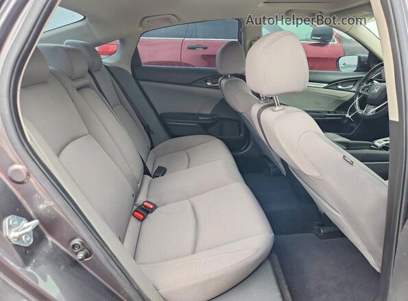 JHMFC1F3XJX001754 2018 HONDA CIVIC Gray Вид задніх сидінь